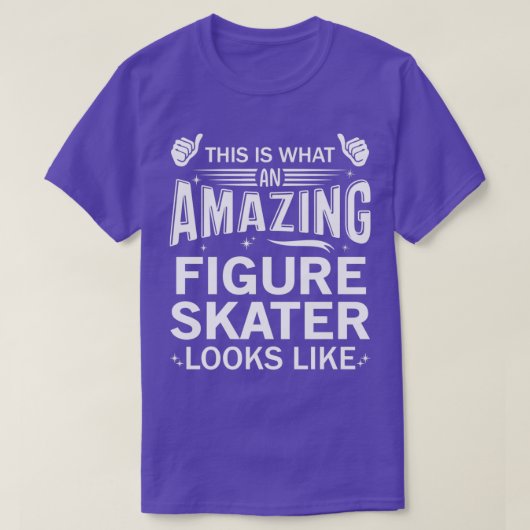 Verbluffende beeldschaatser t-shirt (Design voorkant)