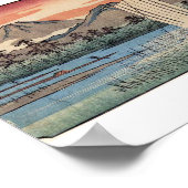 Verbluffende berg Fuji in Japan ongeveer 1800 jaar Poster (Hoek)