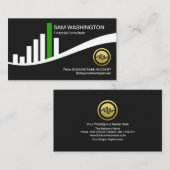 Verbluffende beursgenoteerde Grafiek Financiële In Visitekaartje (Voorkant / Achterkant)