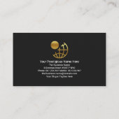 Verbluffende Black Intercepings Lines Owner CEO Visitekaartje (Achterkant)