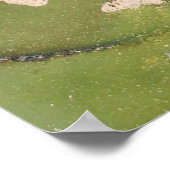 Verbluffende Blauwgroen zwarte-alcoholinkt Poster (Hoek)