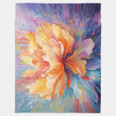 Verbluffende bloem fleece deken (Voorkant)