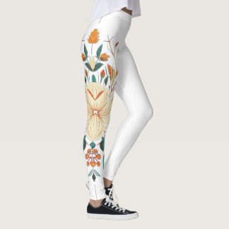 Verbluffende bloemen leggings