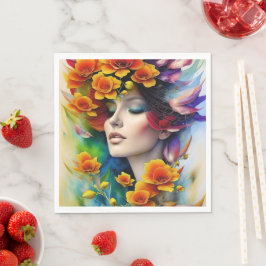 Verbluffende Bloemensymfonie Grafiek Servet