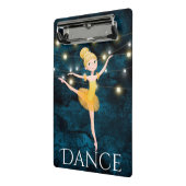 Verbluffende Blond Ballerina Blue Background en Li Mini Klembord (Angled2)