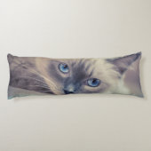 Verbluffende Blue Eyed Ragdoll Lichaamskussen (Achterkant)
