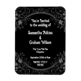 Verbluffende bruiloft sjablonen magneet