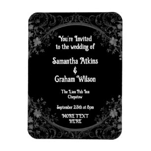 Verbluffende bruiloft sjablonen magneet