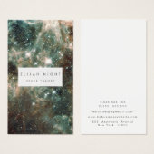 Verbluffende buitenruimtekunst Wetenschap universu Visitekaartje (Voorkant /achterkant)