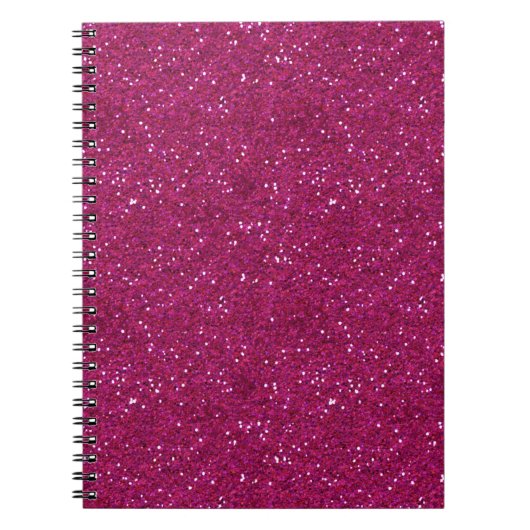 Verbluffende chique roze glitters notitieboek (Voorkant)