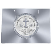 Verbluffende CHRISTELIJKE, gepersonaliseerde huwel Groot Cadeauzakje (Voorkant)