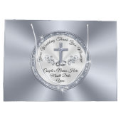 Verbluffende CHRISTELIJKE, gepersonaliseerde huwel Groot Cadeauzakje (Achterkant)