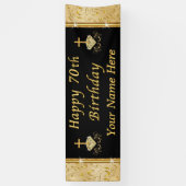 Verbluffende CHRISTELIJKE Happy 70th Birthday Bann Spandoek (Verticaal)
