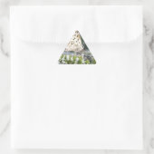 Verbluffende crème en chocolade-vlinder sticker (Tas)