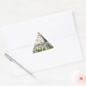 Verbluffende crème en chocolade-vlinder sticker (Envelop)