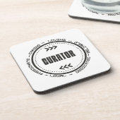 Verbluffende curator bier onderzetter (Linkerzijde)