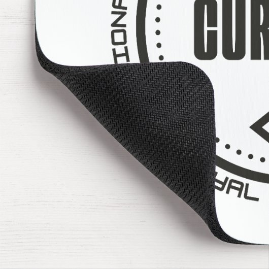 Verbluffende curator muismat (Hoek)