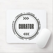 Verbluffende curator muismat (Met muis)