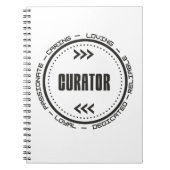 Verbluffende curator notitieboek (Voorkant)