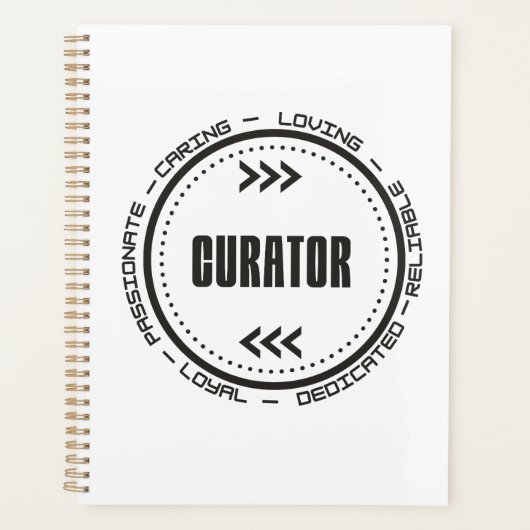 Verbluffende curator planner (Voorkant)