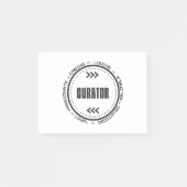 Verbluffende curator post-it® notes (Voorkant)