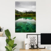 Verbluffende dag in de bronnen van Zelenci, Sloven Poster (Thuiskantoor)
