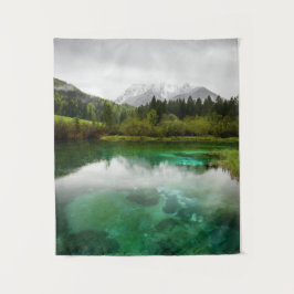 Verbluffende dag in de bronnen van Zelenci, Sloven Wandkleed