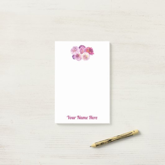 Verbluffende Dahlia Post-it-briefjes Post-it® Notes (Op bureau)