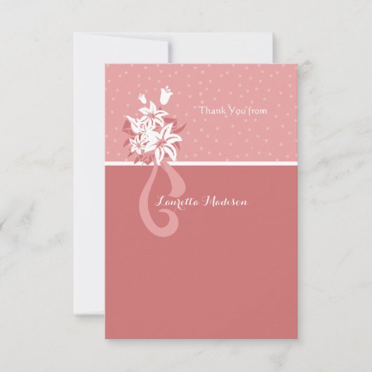 Verbluffende dank u Notecard Kaart (Voorkant)