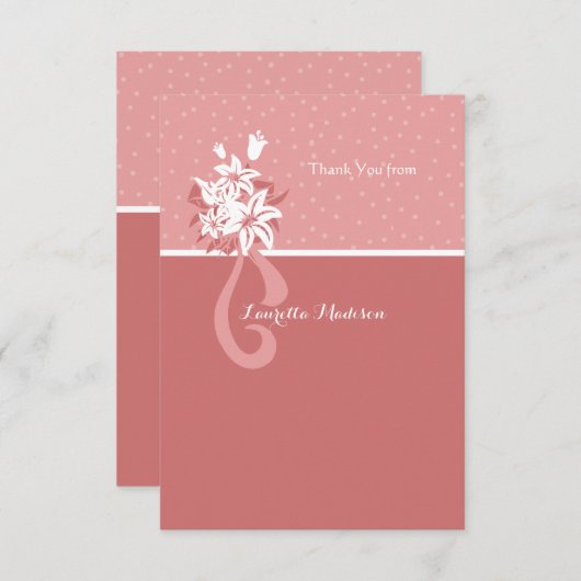 Verbluffende dank u Notecard Kaart (Voorkant / Achterkant)