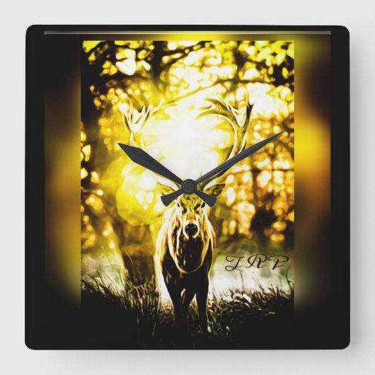 Verbluffende dealer 01-01 vierkante klok (Voorkant)