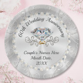 Verbluffende, diamantpapieren platen, GEPERSONALIS Papieren Bordje