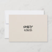 Verbluffende Diamond QR Code Huwelijksreactiekaart RSVP Kaartje (Achterkant)