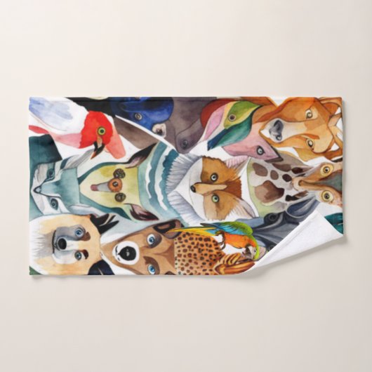 Verbluffende dieren bad handdoek (Handdoek)