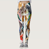 Verbluffende dieren leggings (Voorkant)