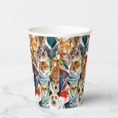 Verbluffende dieren papieren bekers (Rechts)