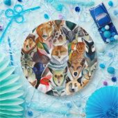 Verbluffende dieren papieren bordje (Feest)