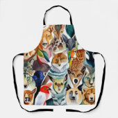 Verbluffende dieren schort (Voorkant)