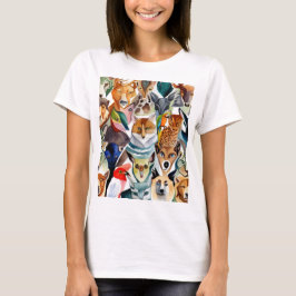 Verbluffende dieren t-shirt