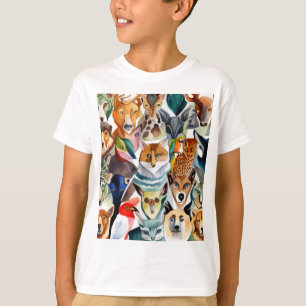 Verbluffende dieren t-shirt