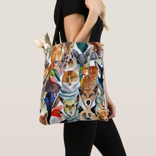 Verbluffende dieren tote bag (Dichtbij)