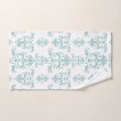 Verbluffende Duck Egg Blue Damask Wath-handdoekset Bad Handdoek (Handdoek)