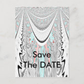 Verbluffende edgy zachte cyaan kleuren vector illu aankondigingskaart (Voorkant)