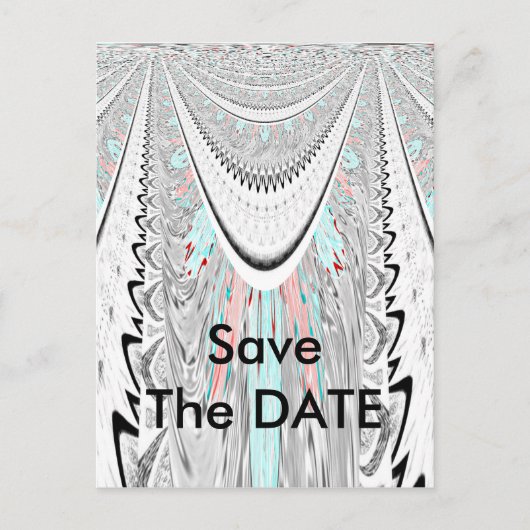 Verbluffende edgy zachte cyaan kleuren vector illu aankondigingskaart (Voorkant)