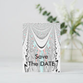 Verbluffende edgy zachte cyaan kleuren vector illu aankondigingskaart (Staand voorkant)