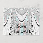 Verbluffende edgy zachte cyaan kleuren vector illu aankondigingskaart (Voorkant)