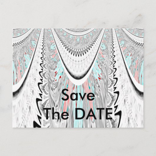 Verbluffende edgy zachte cyaan kleuren vector illu aankondigingskaart (Voorkant)