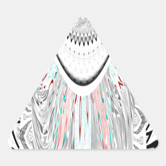 Verbluffende edgy zachte cyaan kleuren vector illu sticker (Voorkant)