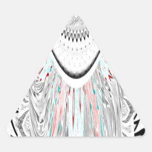 Verbluffende edgy zachte cyaan kleuren vector illu sticker