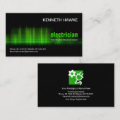Verbluffende elektrischegolfpuls-elektricien visitekaartje (Voorkant / Achterkant)